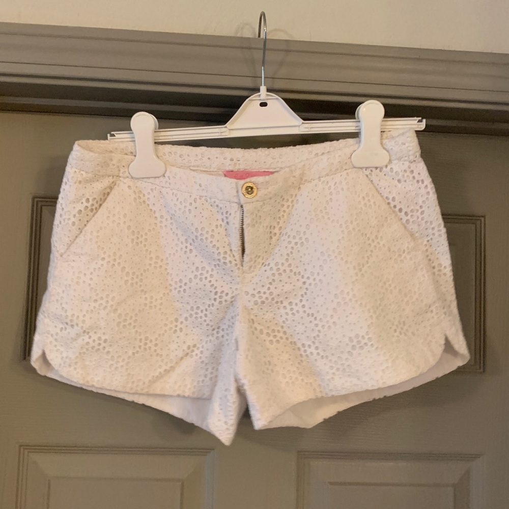 Lilly Pulitzer white eyelet shorts